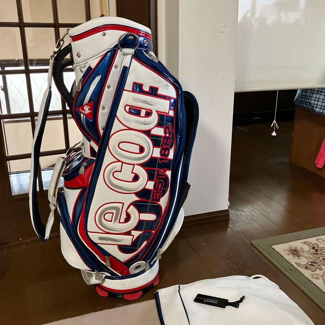 Le coq sportif ルコックスポルティフ　キャディバッグ　白