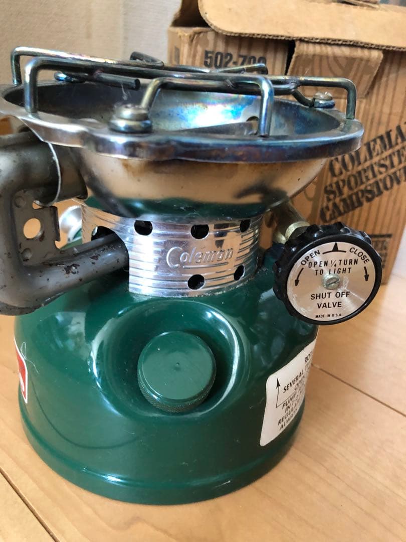 コールマン502 2レバー　ビンテージ　81年12月