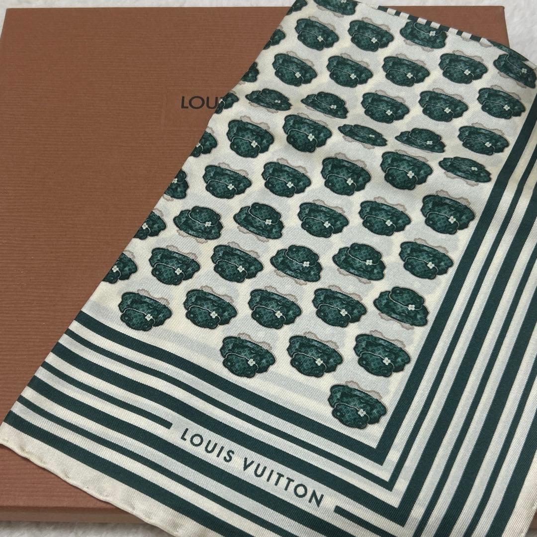 LOUIS VUITTON ルイヴィトンイタリア製シルクスカーフ廃盤未使用箱なし