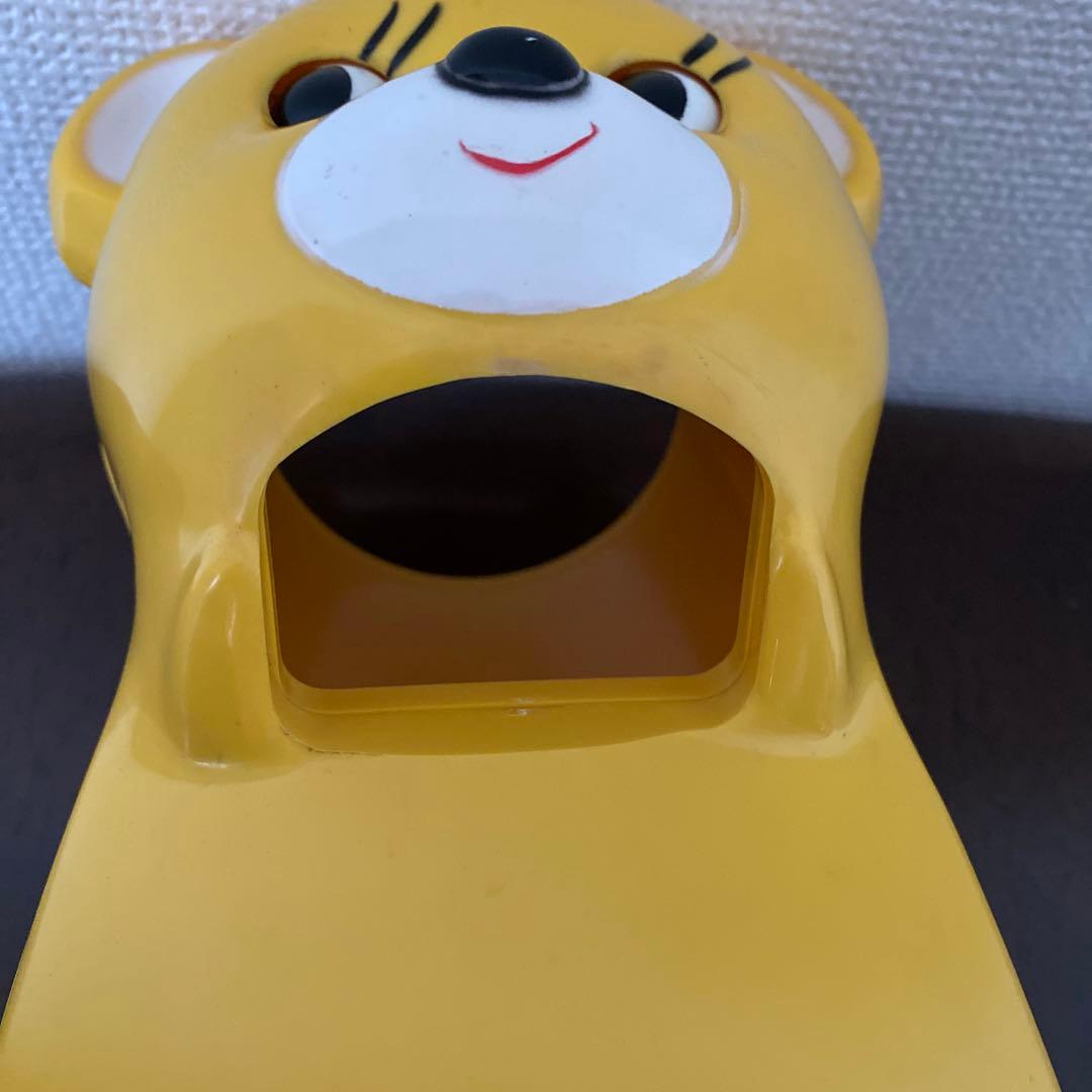 【美品当時物】タイガー 氷削り器 きょろちゃん かき氷機　イエロー　昭和レトロ