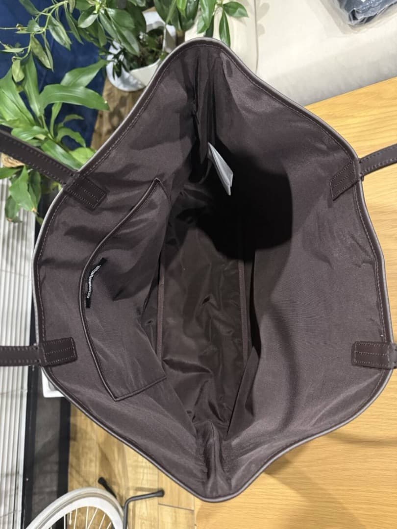 バッグ NEIGHBORHOOD 25SS COATED TOTE BAG BROWN