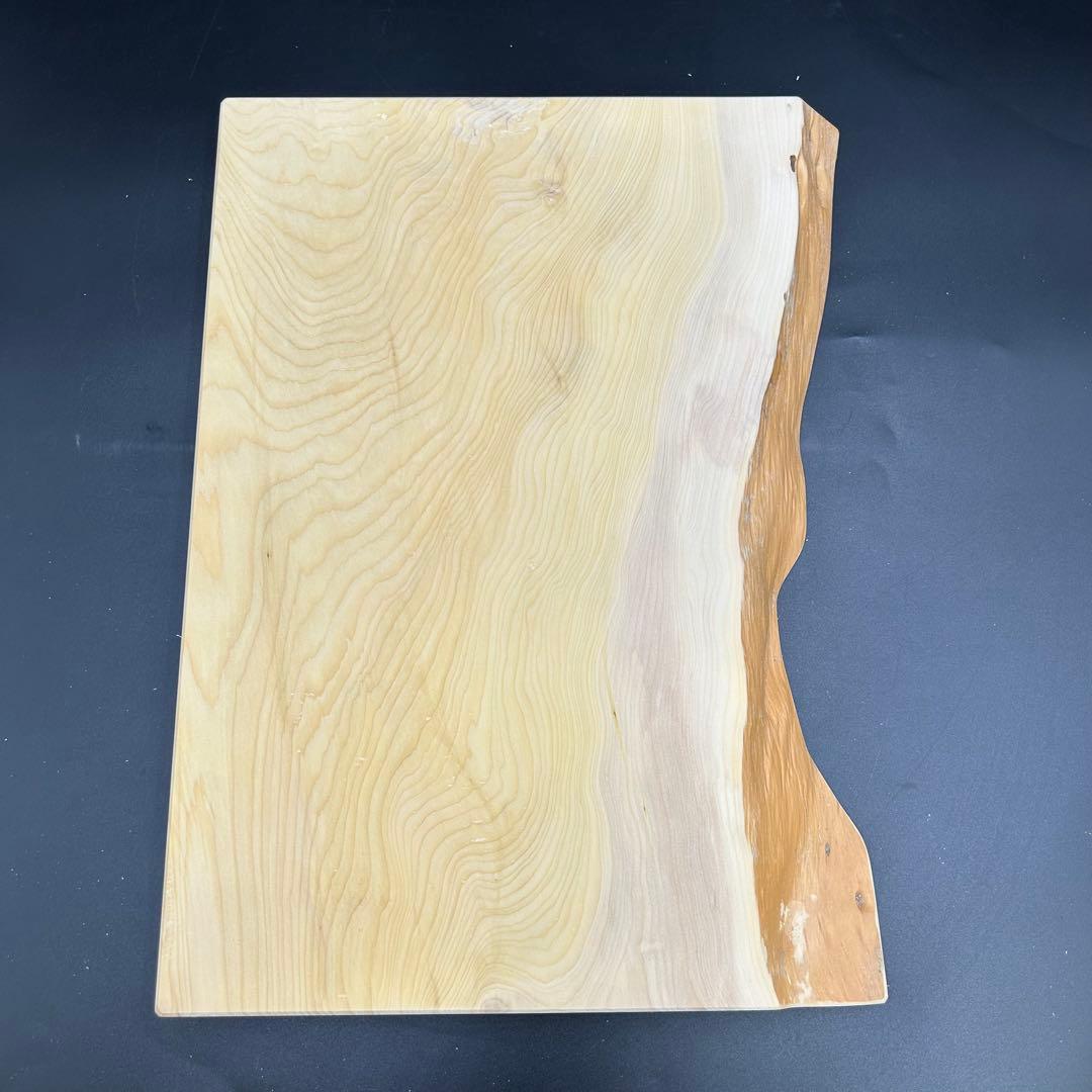 [ベストプライス挑戦] 本榧　耳付きまな板　無垢材一枚物　新品未使用