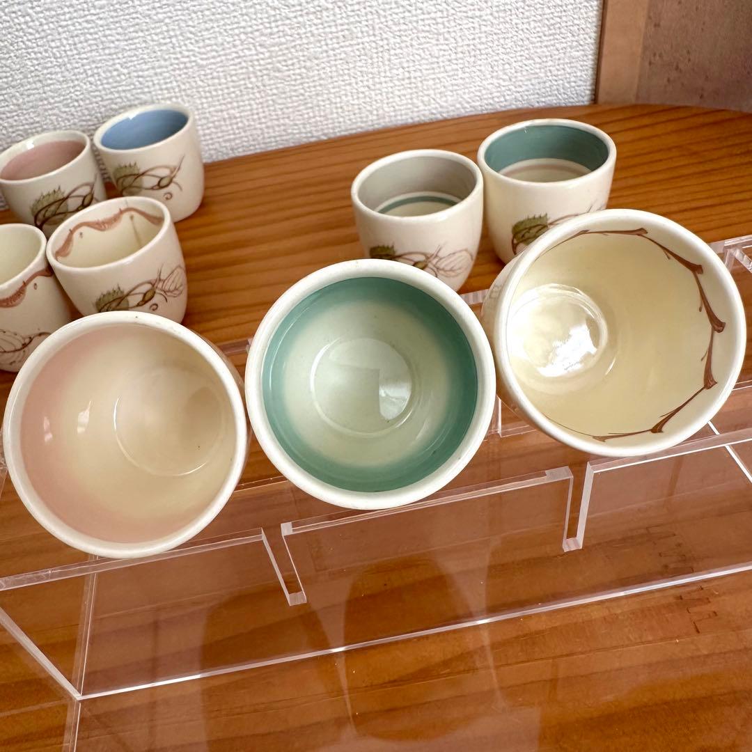 034 スージークーパー 希少パトリシアローズ エッグカップ 9種類セット