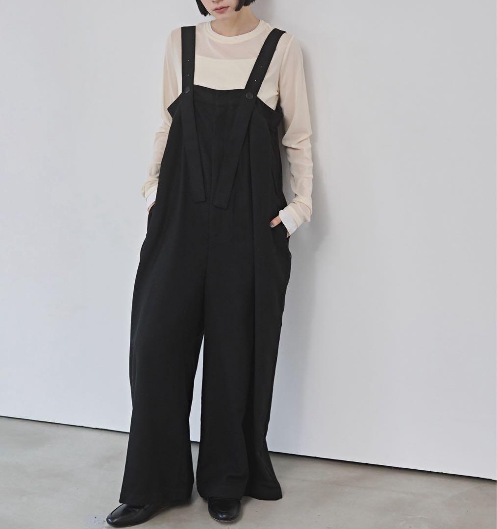 ウール混サロペット