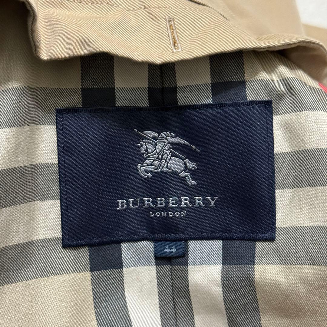 美品バーバリーロンドン　トレンチコート　ライナー付　メガチェック　44 ベージュ