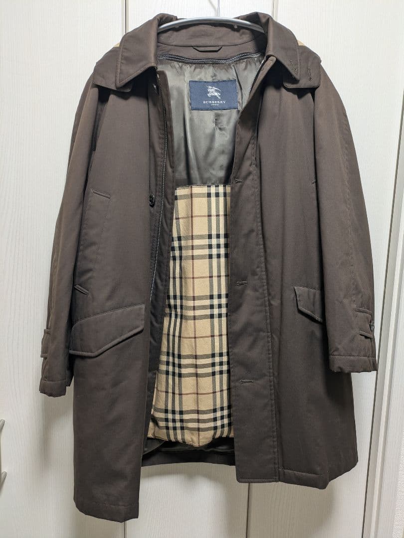 BURBERRY LONDON 中綿ライナー付き ステンカラーコート
