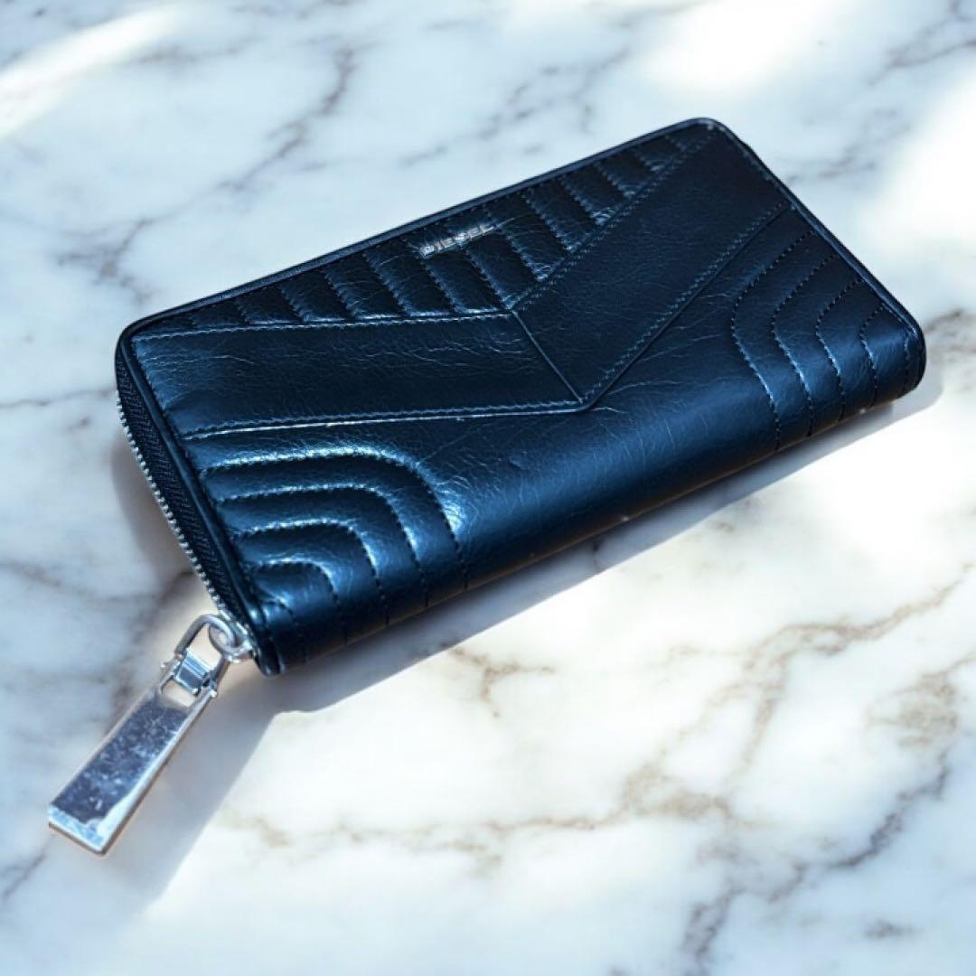 希少 DIESEL 本革 長財布