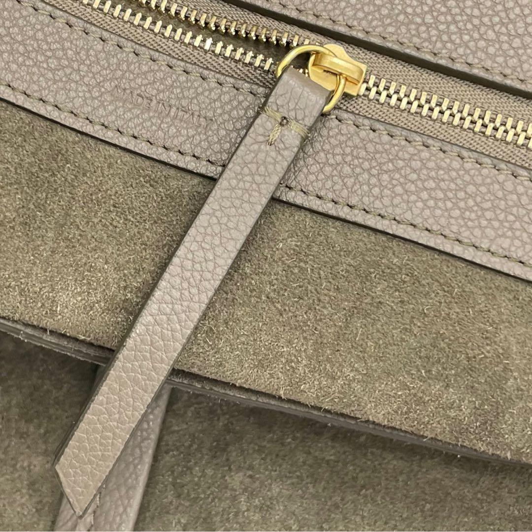 極美品　CELINE セリーヌ カバファントム トートバッグ　トープ　レザー