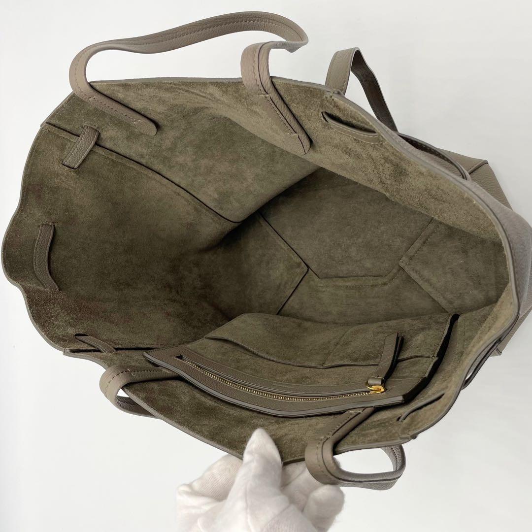 極美品　CELINE セリーヌ カバファントム トートバッグ　トープ　レザー