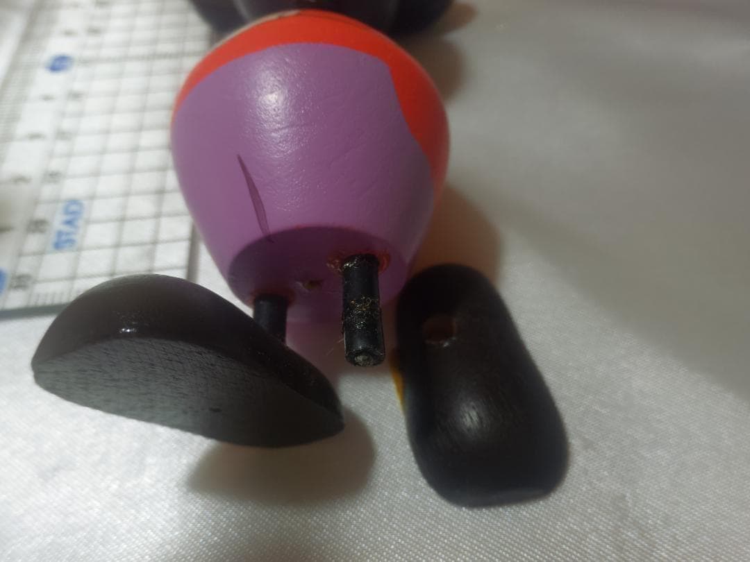 超レア ビンテージ ディズニー　ドナルドダック 漫画こけし　ミッキー　フィギュア