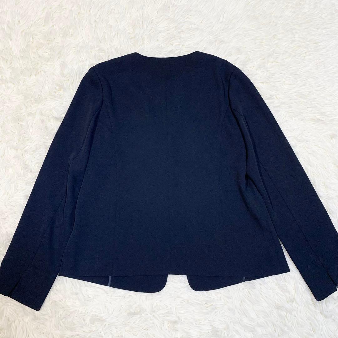 【美品】ナチュラルビューティーベーシック　セットアップ　パンツ　ネイビー　M