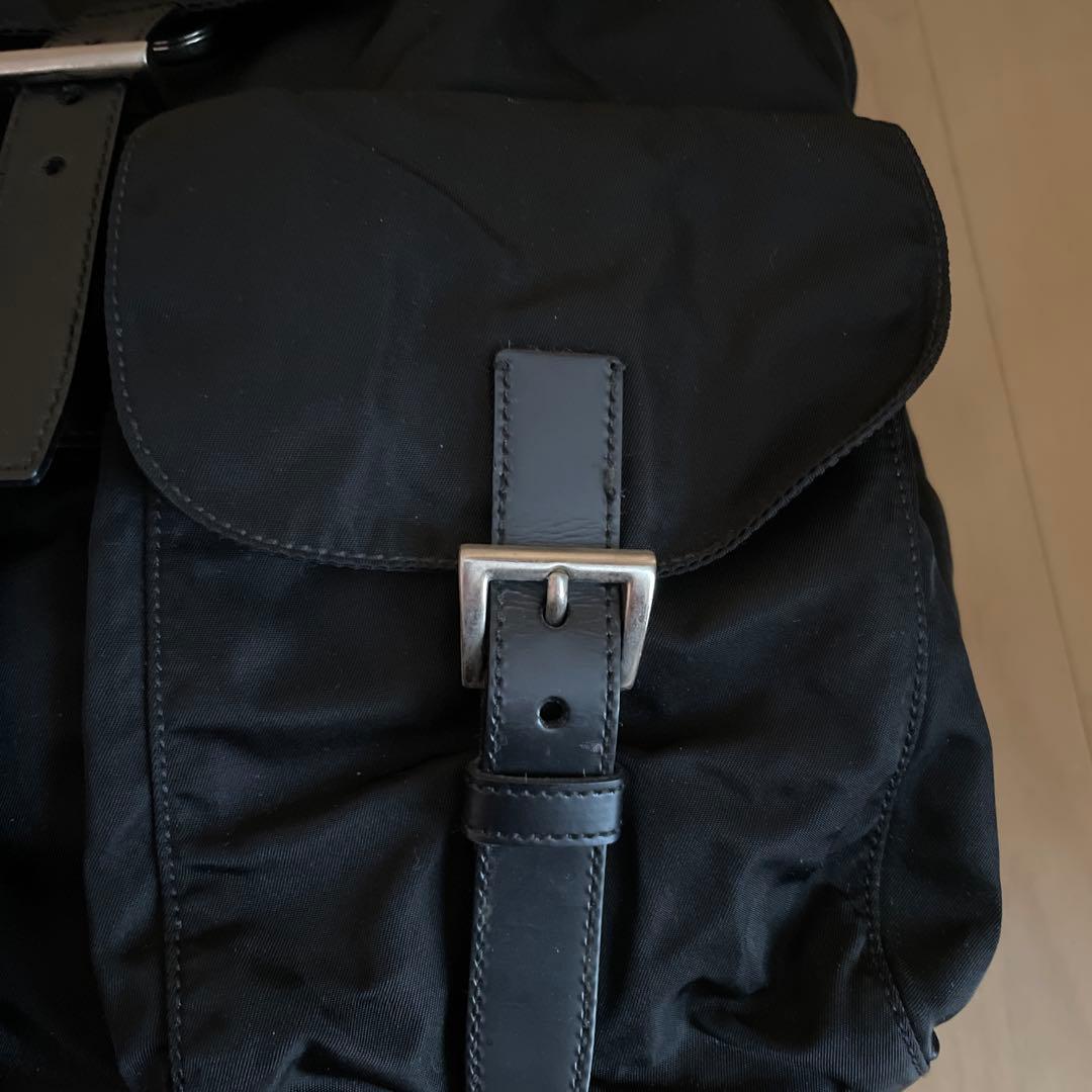 専用！美品✨プラダ ナイロンリュックサック バックパック 三角プレート ブラック
