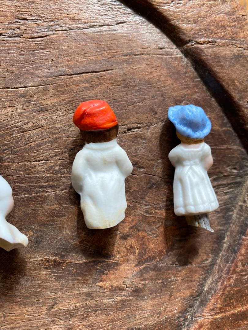 ドイツ　アンティーク　ミニ　ビスクドール　5体　陶器