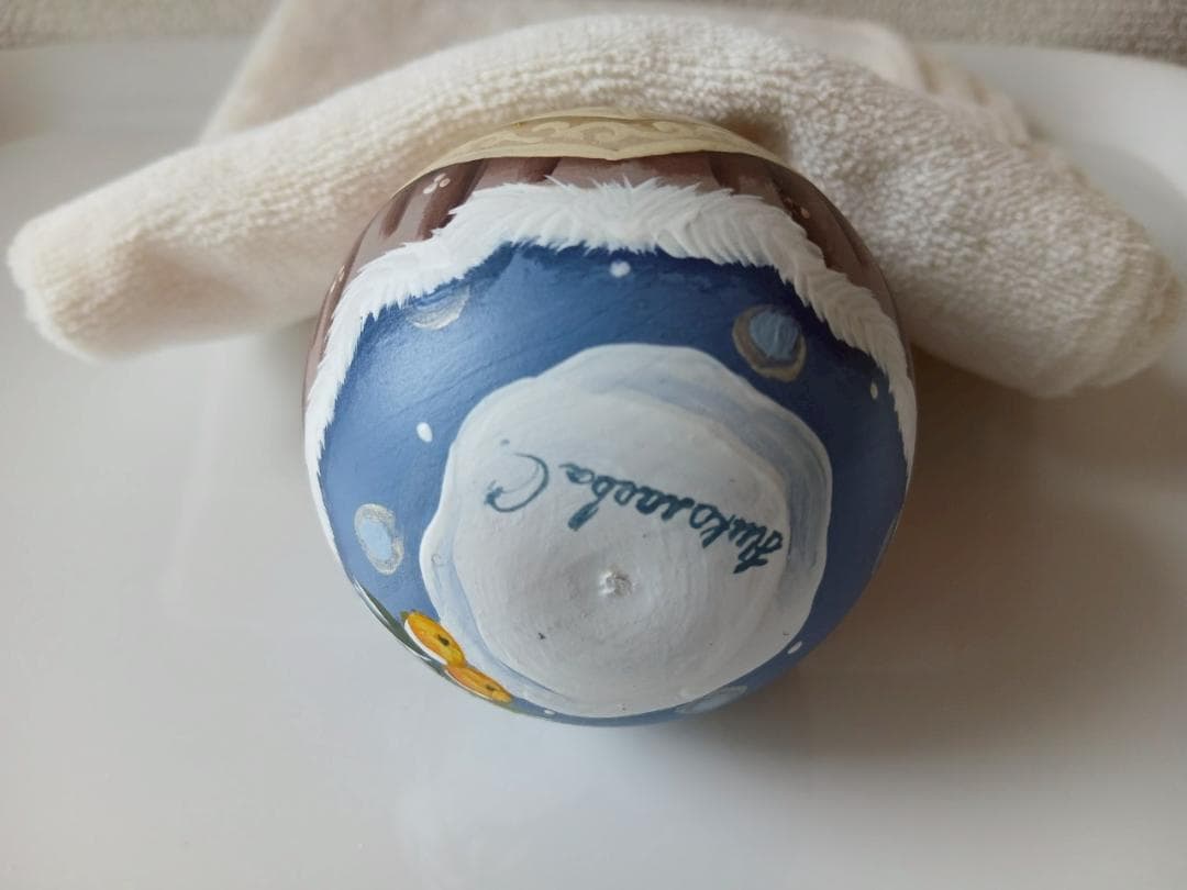 【CBT071】9cm級 おきあがりこぼし(大) スベトラーナ　ロシアの冬