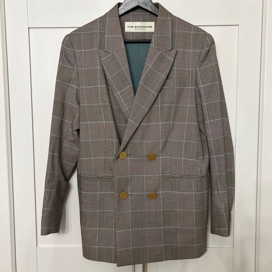 THE SHINZONE チェック柄パンツスーツ上下