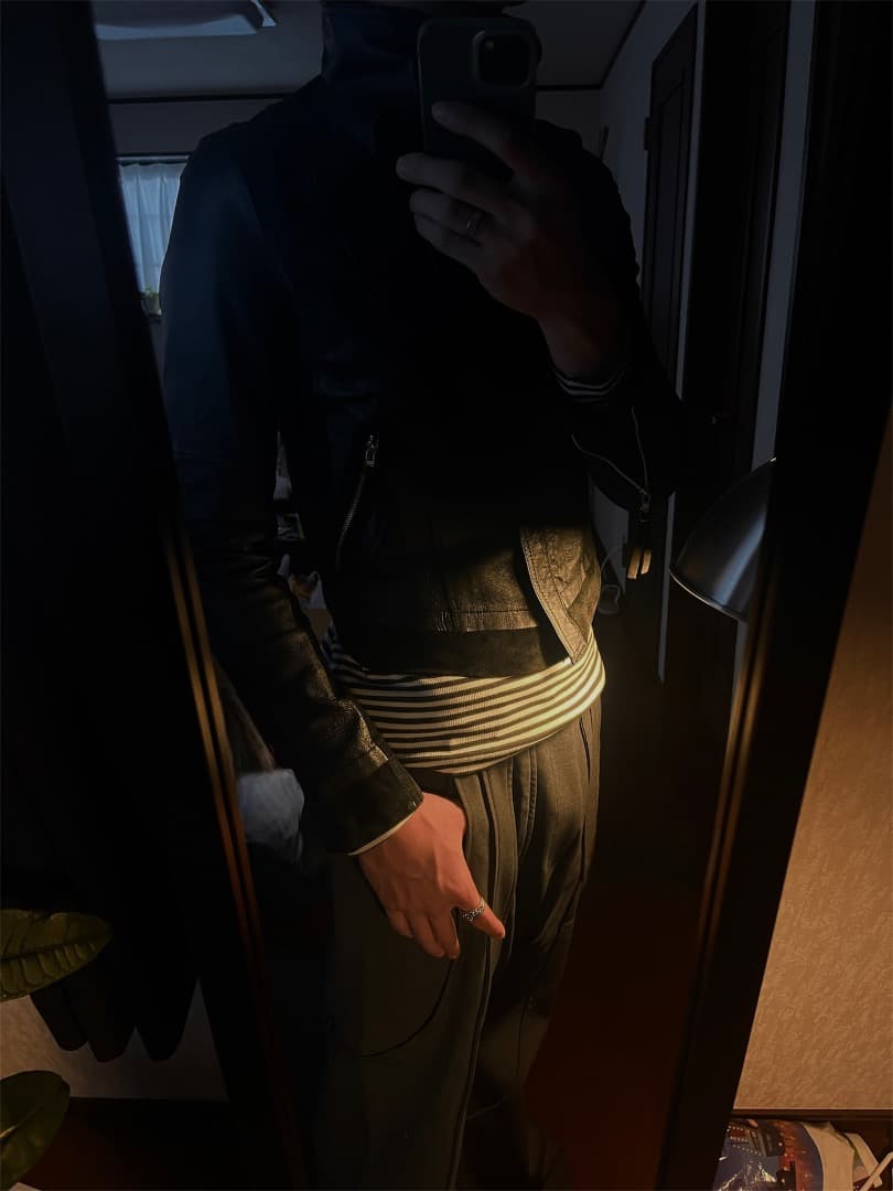 ジャケット・アウター 00s archive gimmick leather jacket y2k