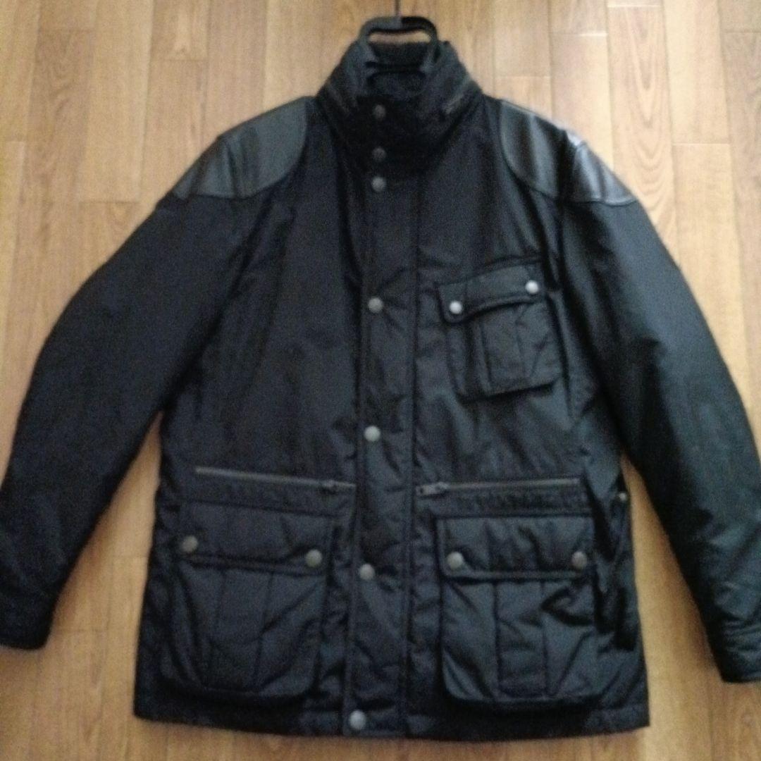 最終値下げ　BURBERRY　LONDON　レザーパッチ中綿ミニタリージャケット