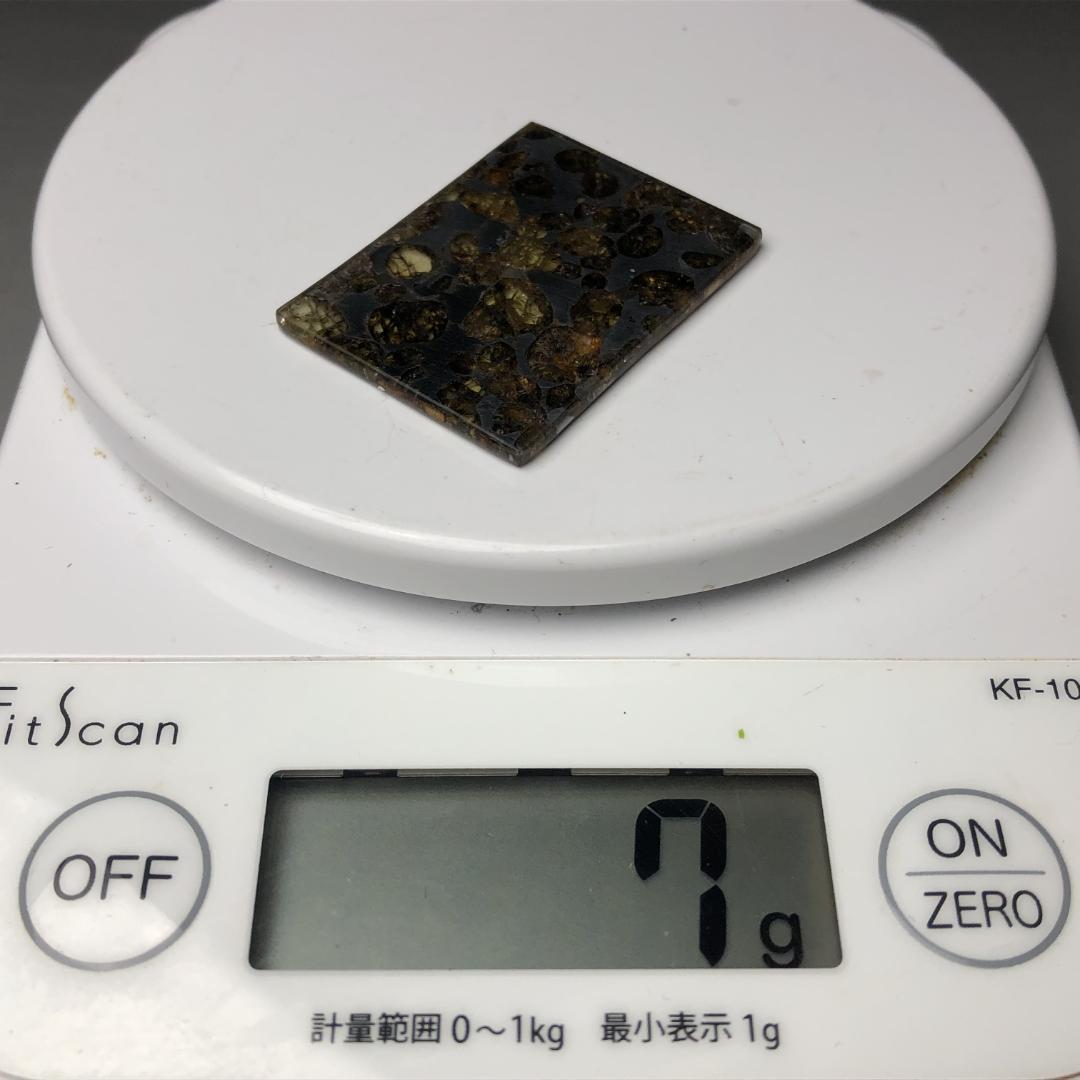 R*y様 パラサイト隕石 隕石　石鉄隕石　セリコ隕石 美品　重さ約7ｇ　ケース付