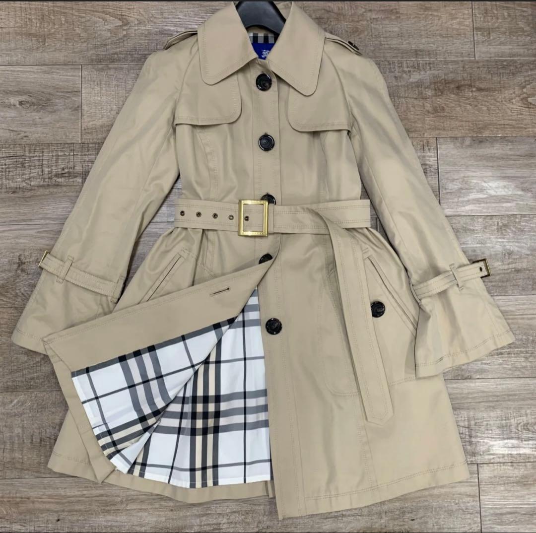 10r54 Burberry バーバリー ブルーレーベル トレンチコート 38