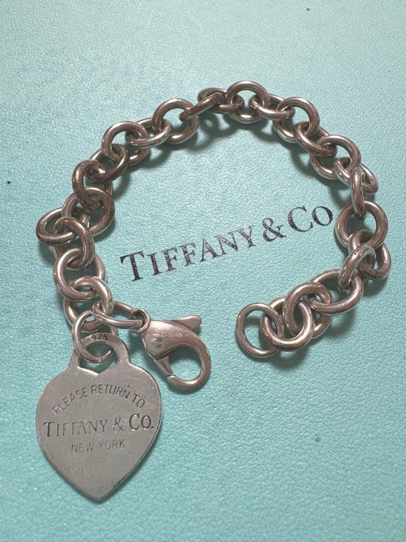 【値下げ】Tiffany & Co. ハートチャーム ブレスレット