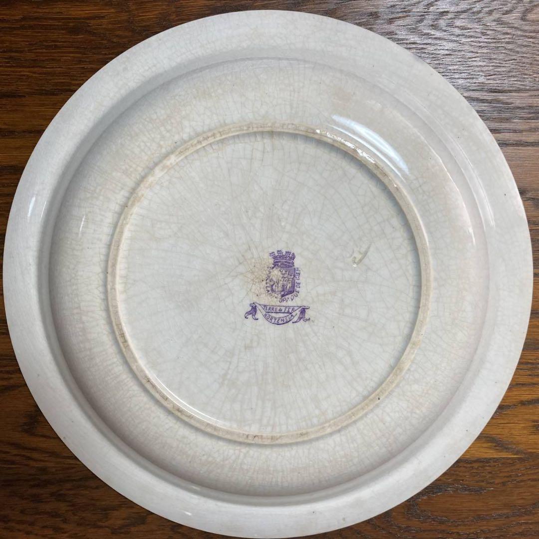 フランス アンティーク☆ジアンGien ボウル 深皿 紫陽花