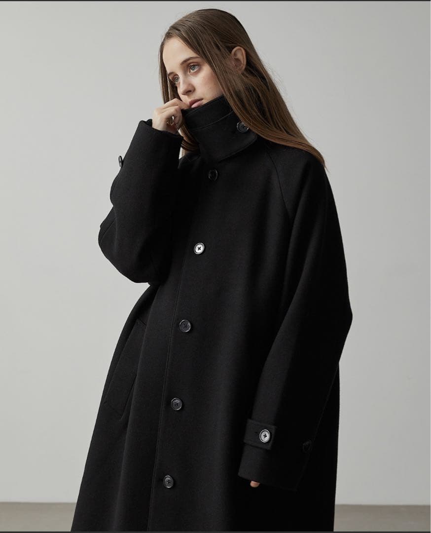 新品未使用　CLEL テックメルトン ルーズステンカラーコート