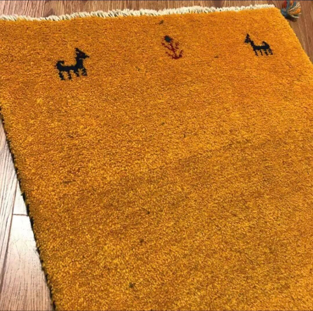 ペルシャギャッベ (ギャベ) 玄関マット No:4403