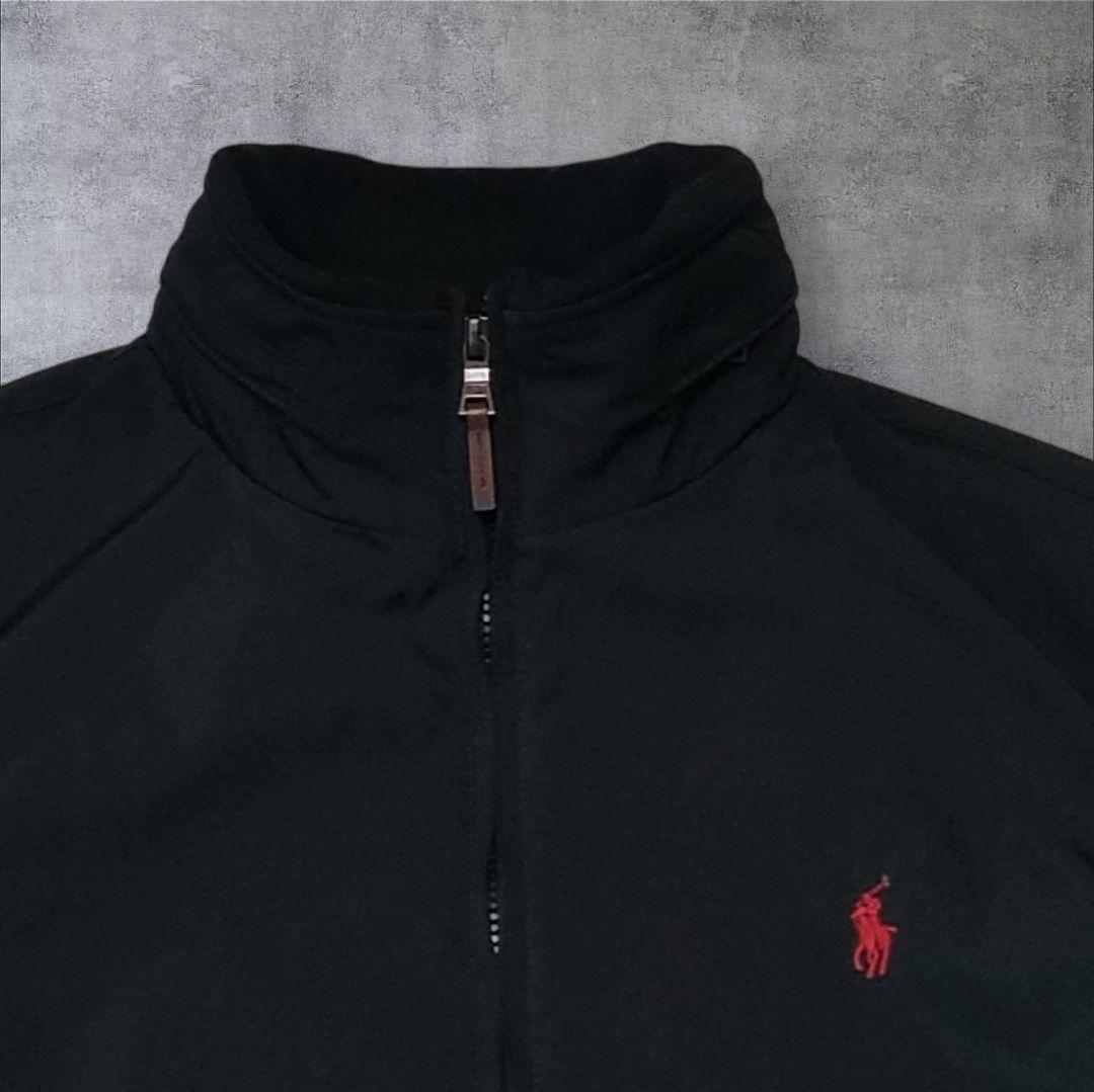 極美品 POLO RALPH LAUREN 中綿 ジップ ジャケット 黒 L