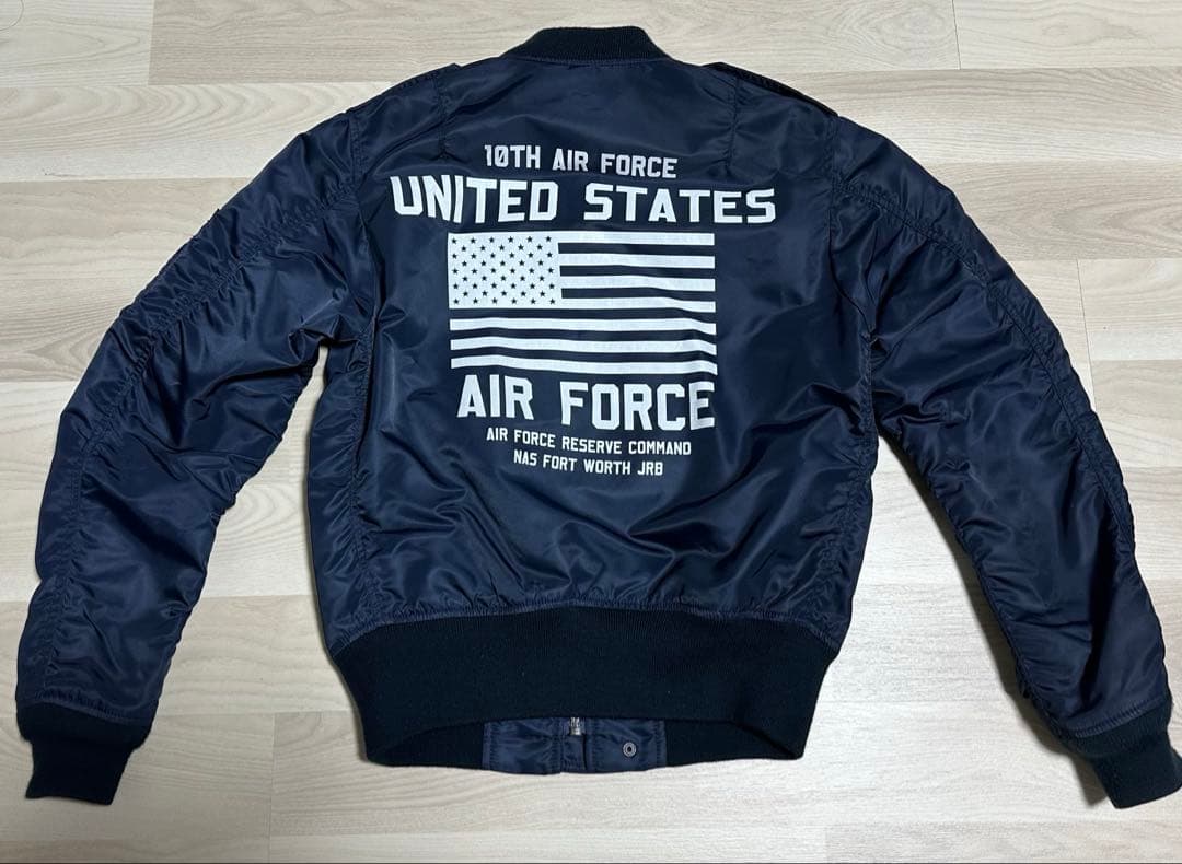 AVIREX MA-1 L2-Aフライトジャケット M ネイビー