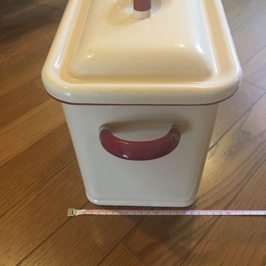 MANY マニー ホーロー製　セゾンドローズ角型ボックス