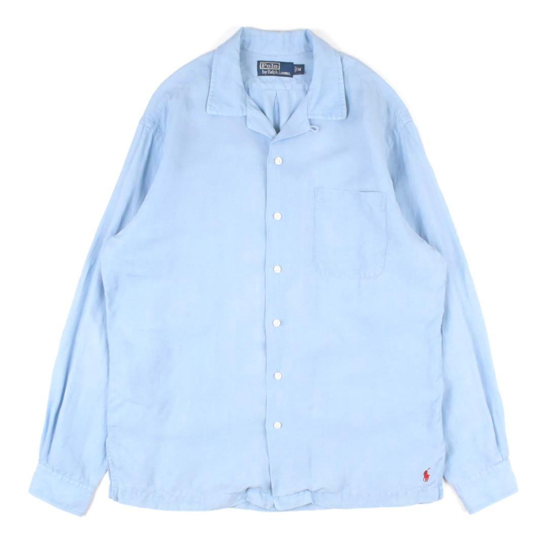 Mサイズ！ 90s Polo Ralph Lauren Shirt ブルー