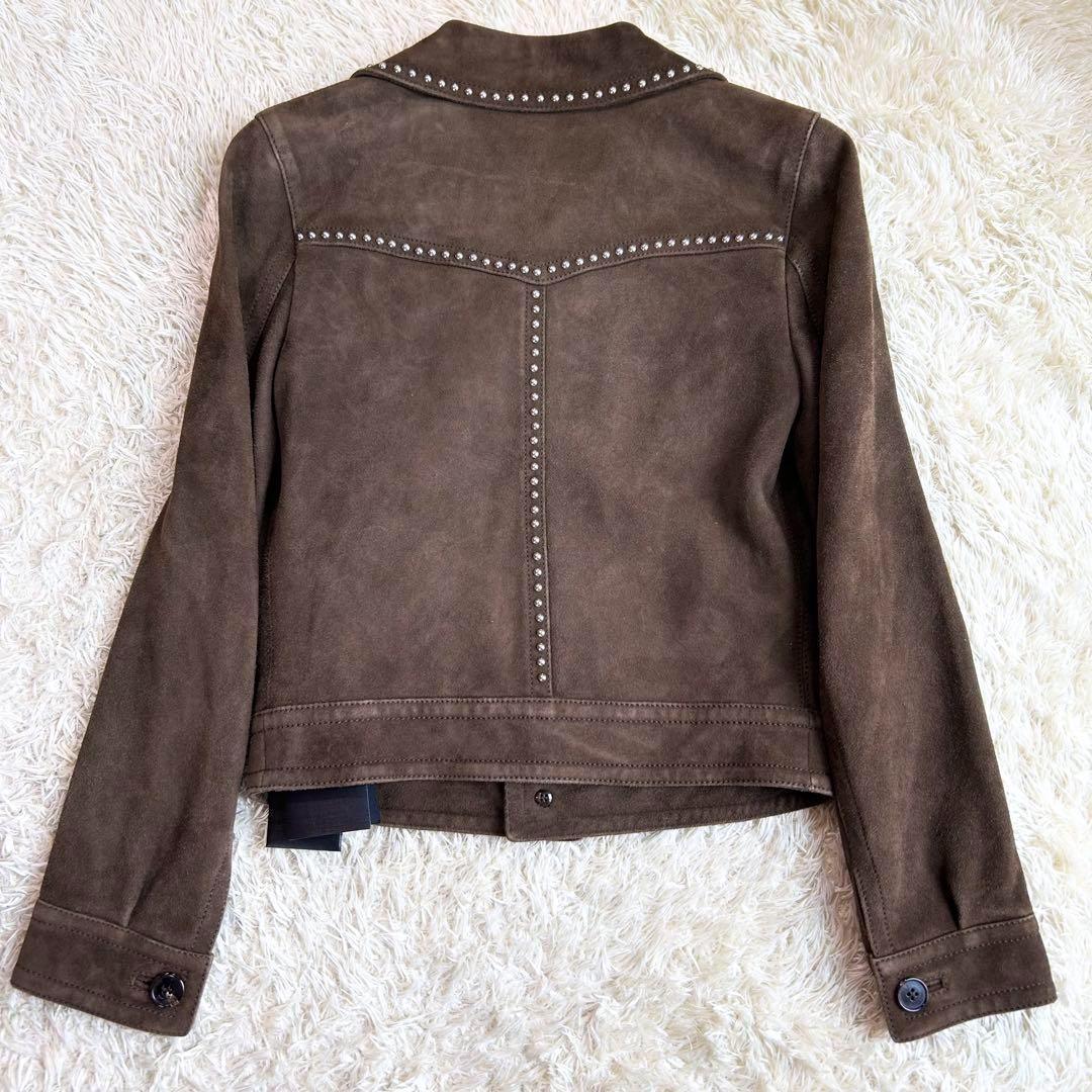 【SAINTLAURENT 定価60万】 タグ付き やぎ革 スタッズ ジャケット
