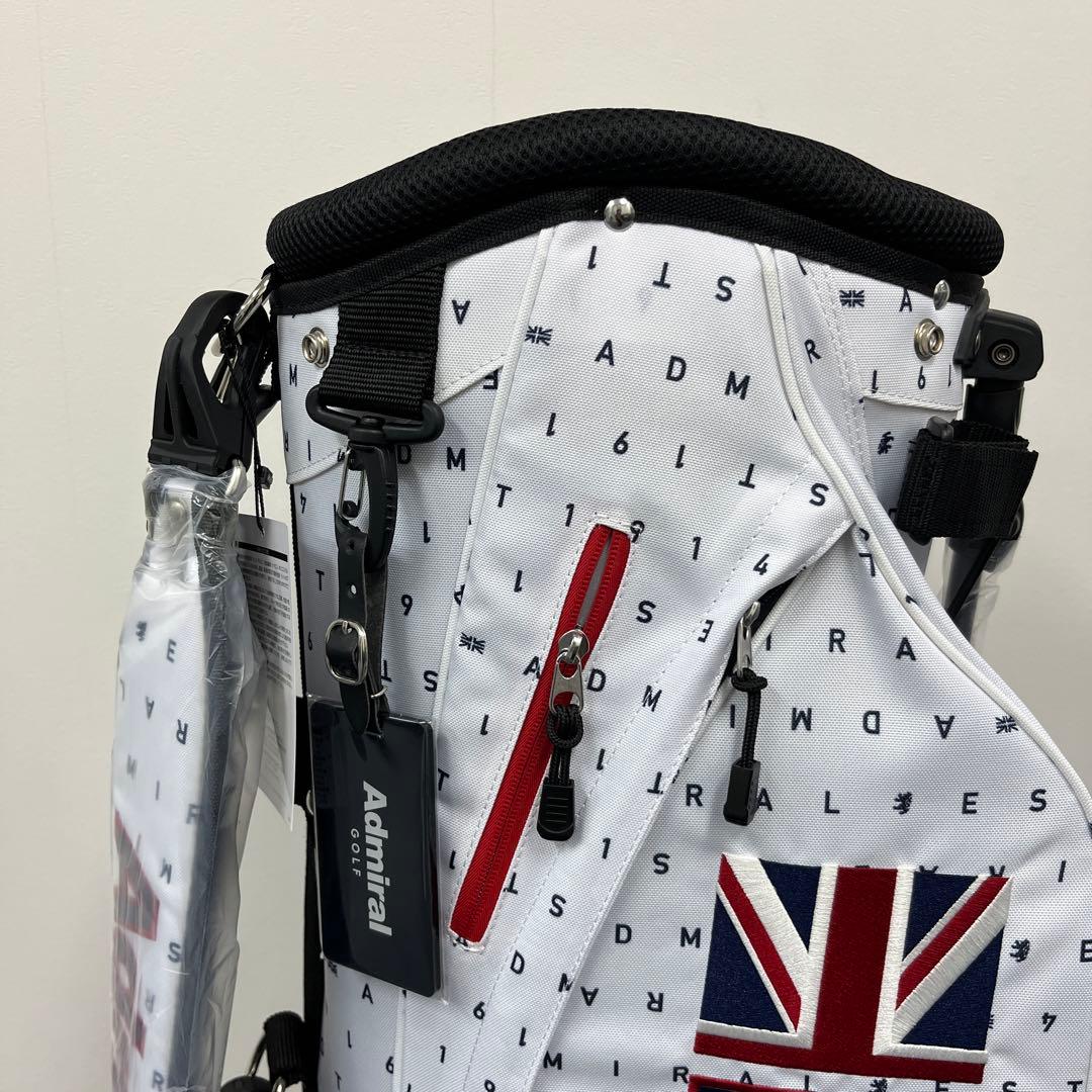 【新品】アドミラル ゴルフ スタンド キャディバッグ ホワイト ADMG3AC9