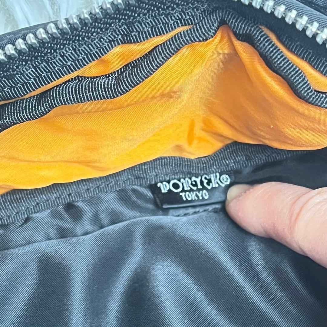 【美品】PORTER ポーター 現行 タンカー ウエストバッグ L ブラック