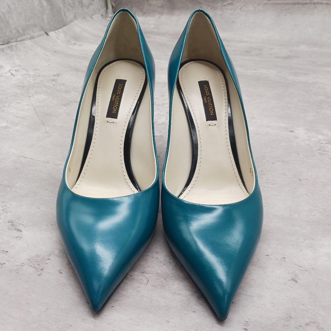 ✨美品✨ ルイヴィトン パンプス ポインテッドトゥ 36.5 グリーン系