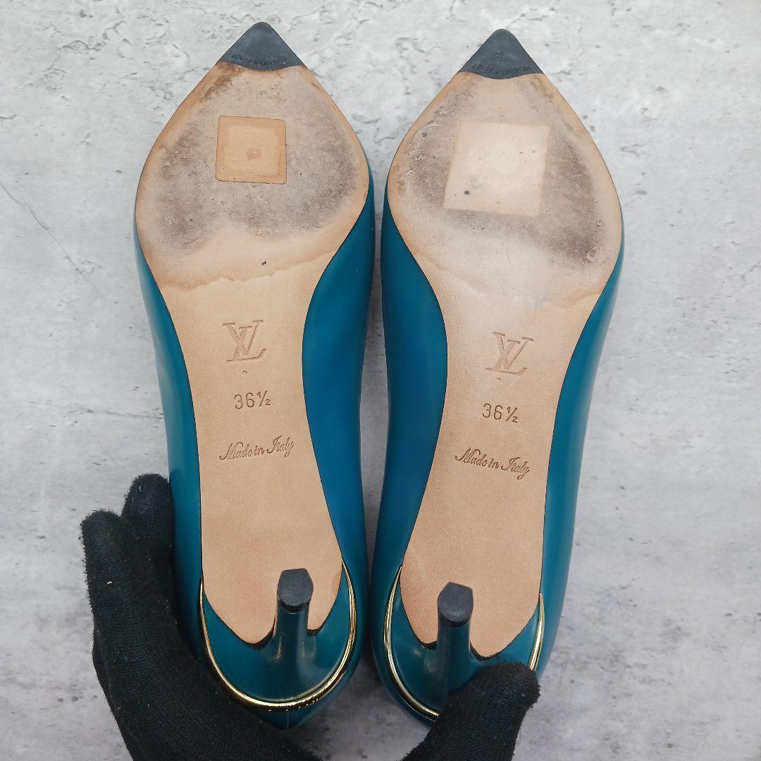 ✨美品✨ ルイヴィトン パンプス ポインテッドトゥ 36.5 グリーン系