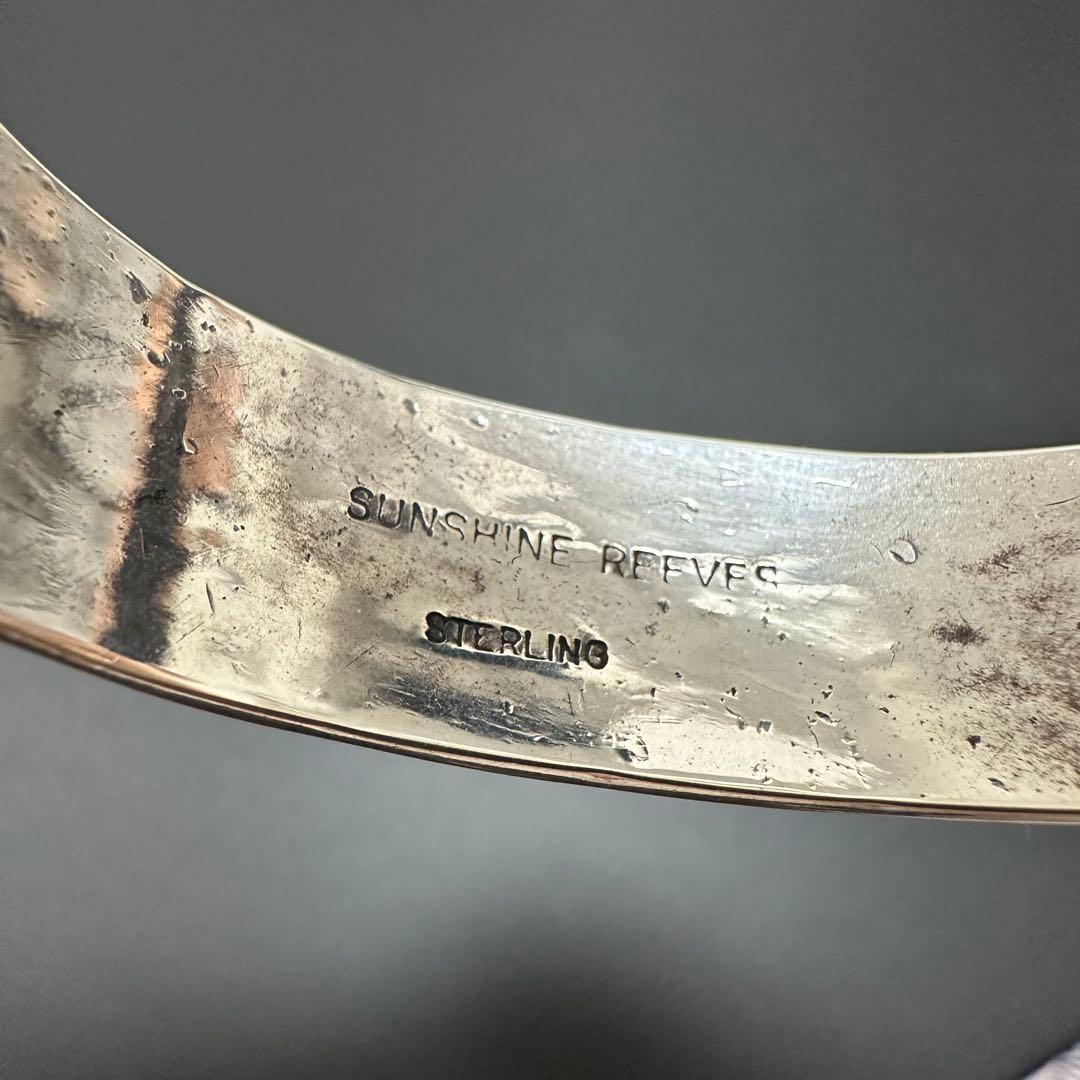 NAVAJO Sunshine Reeves スタンプワークバングル 15mm幅