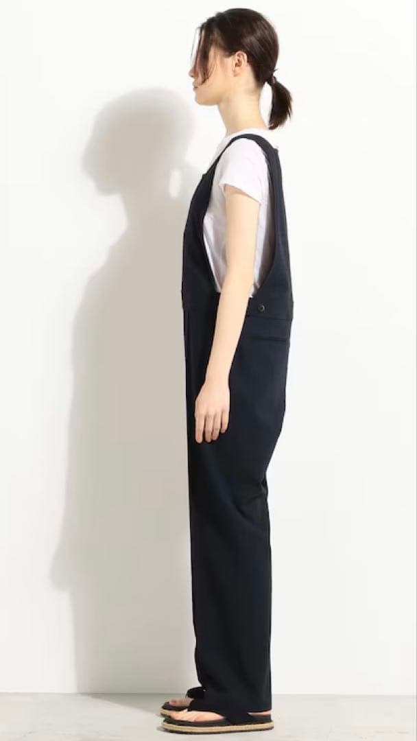 ✨美品✨バッカ シアサッカー カバードサロペット オールインワン ネイビー 36