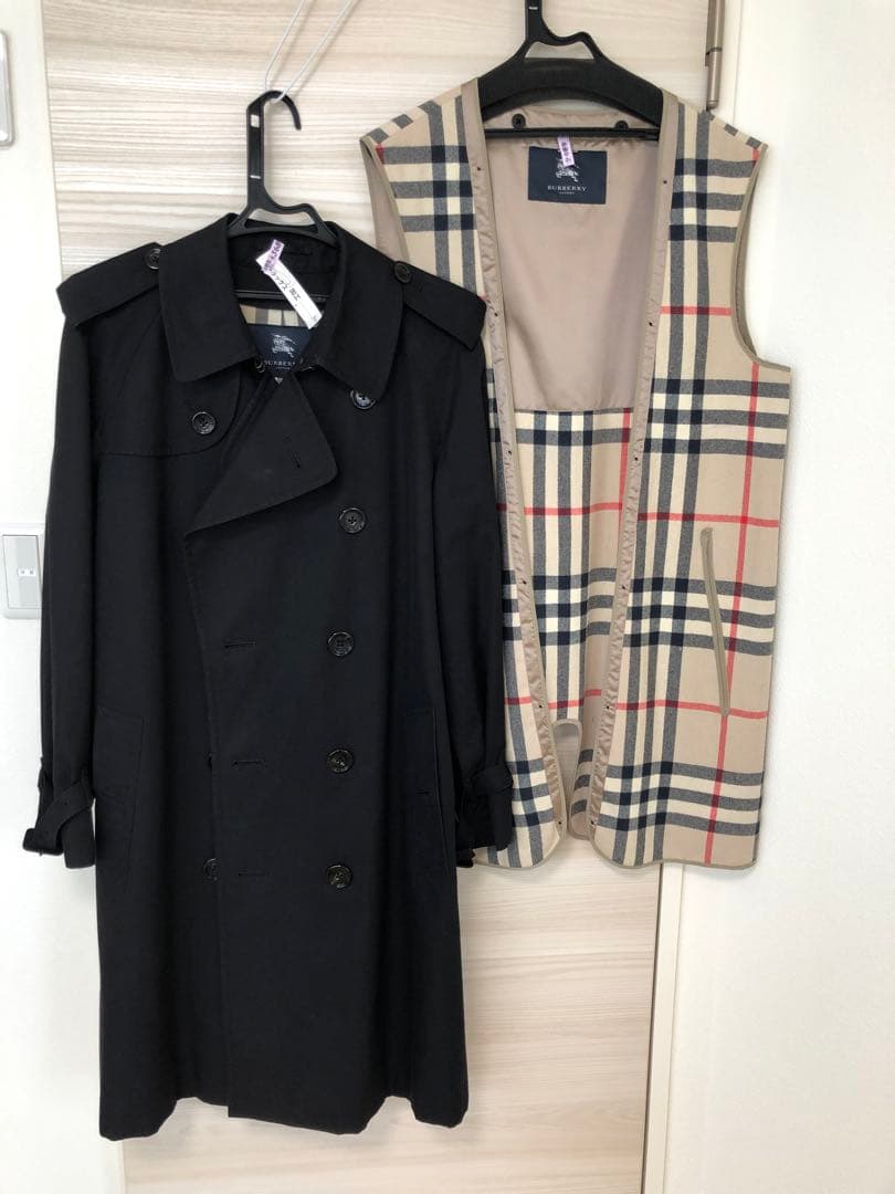 【状態良】BURBERRY LONDONトレンチコート/L/コットン/BLK