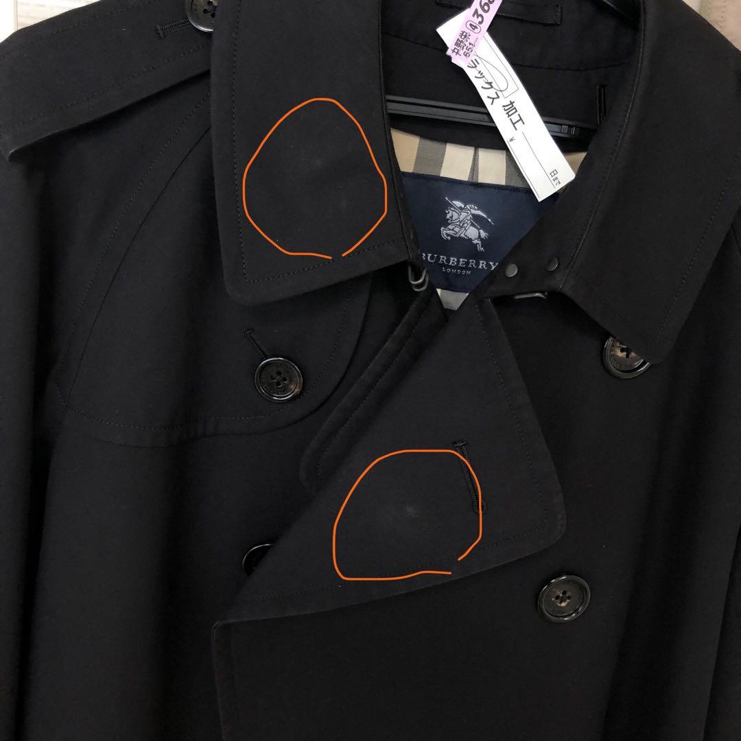 【状態良】BURBERRY LONDONトレンチコート/L/コットン/BLK