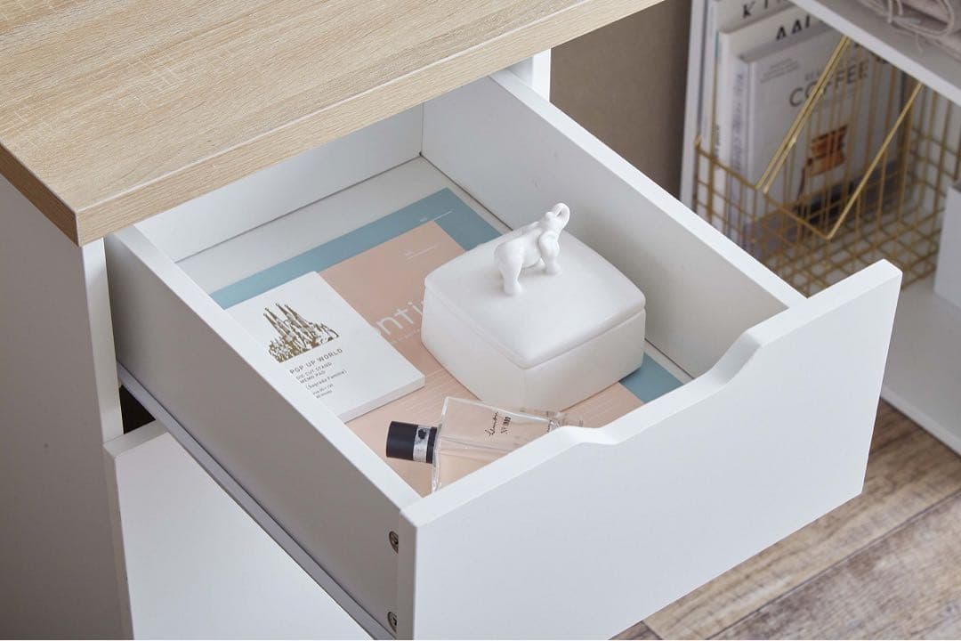 幅120cm】Ella 収納付きデスク