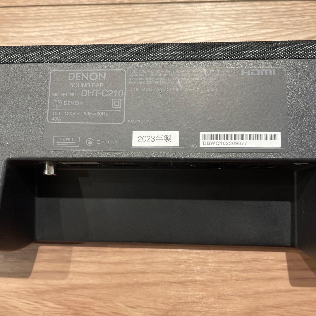 デノン サウンドバー サブウーハー内蔵 Dolby Atmos DHT-C210