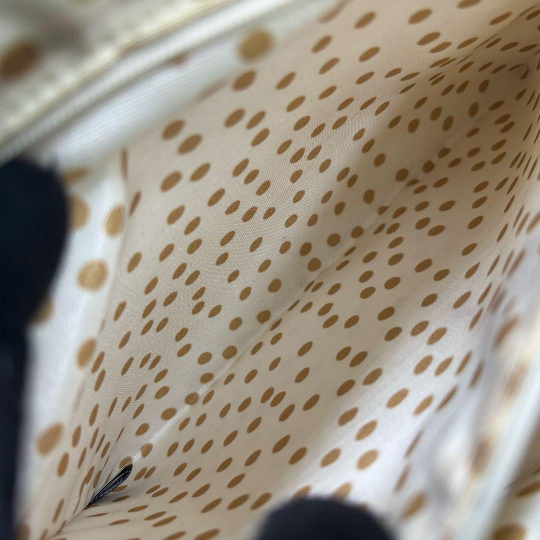 ダイヤ様ケイトスペードニューヨーク　トートバッグ　レザー　グリーン　肩掛け大容量