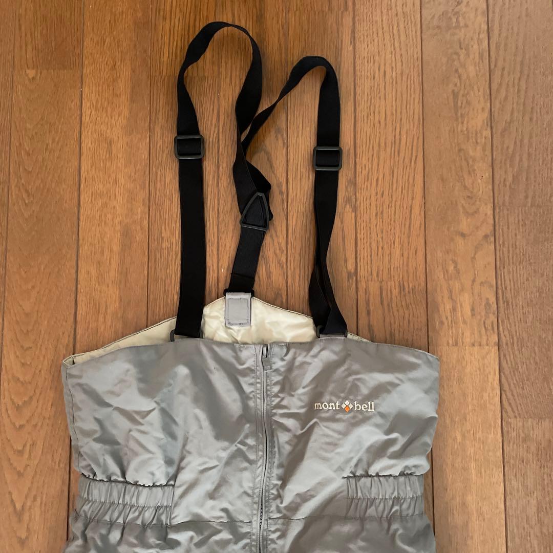 モンベル 子ども用スキーウェア 150cmブルー グレー キッズ　セットアップ