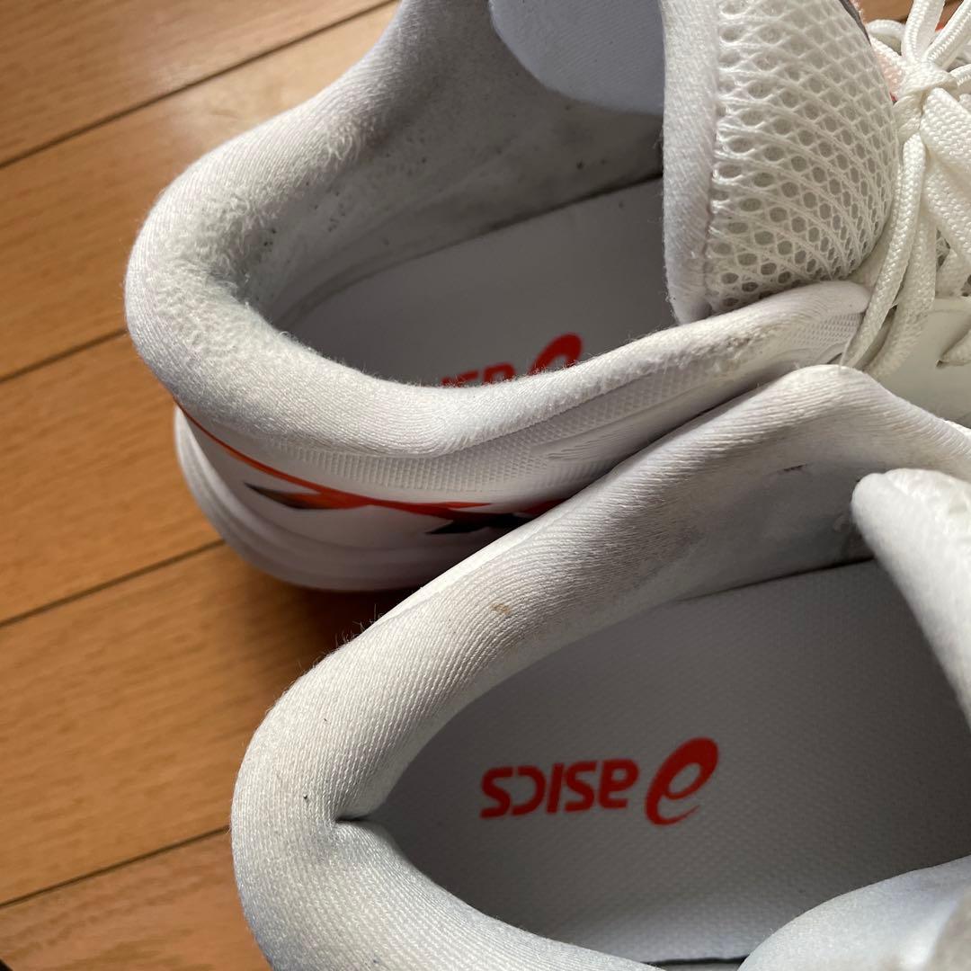 ASICS バレーボールシューズ ホワイト/オレンジ