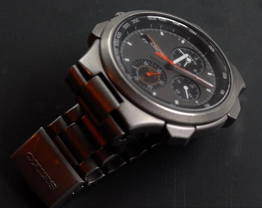 SEIKO 7T42-7A10 チタンモデル スピードマスター クロノグラフ