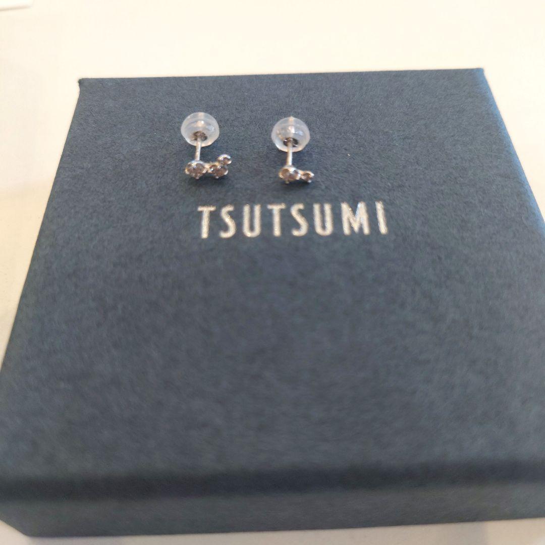 ジュエリーツツミ　プラチナダイヤモンドピアス