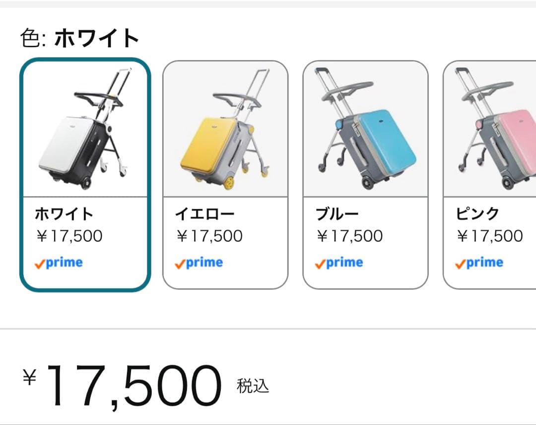 子乗せ　キャリーケース　2025.12購入