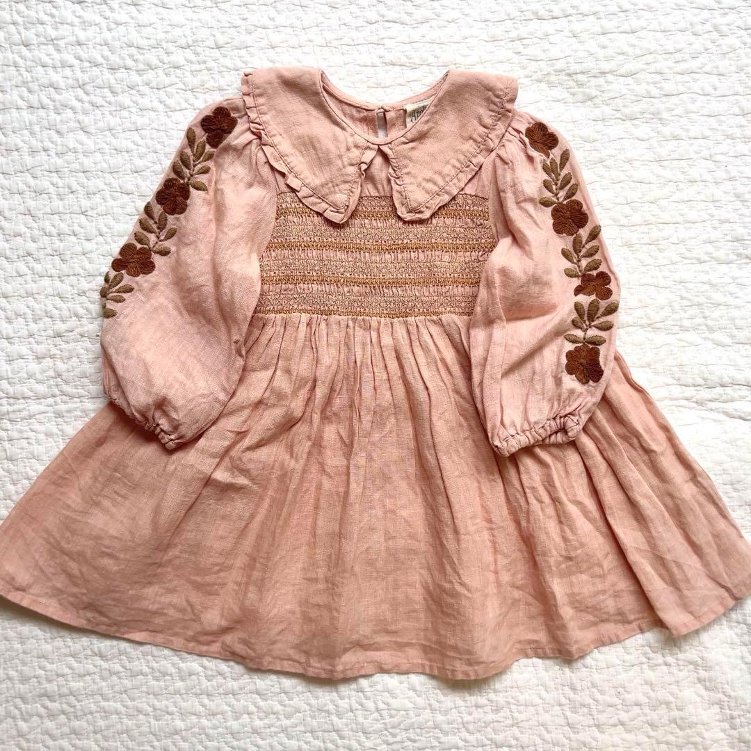 Apolina Nancy Dress 2-3y ピンク　ワンピース