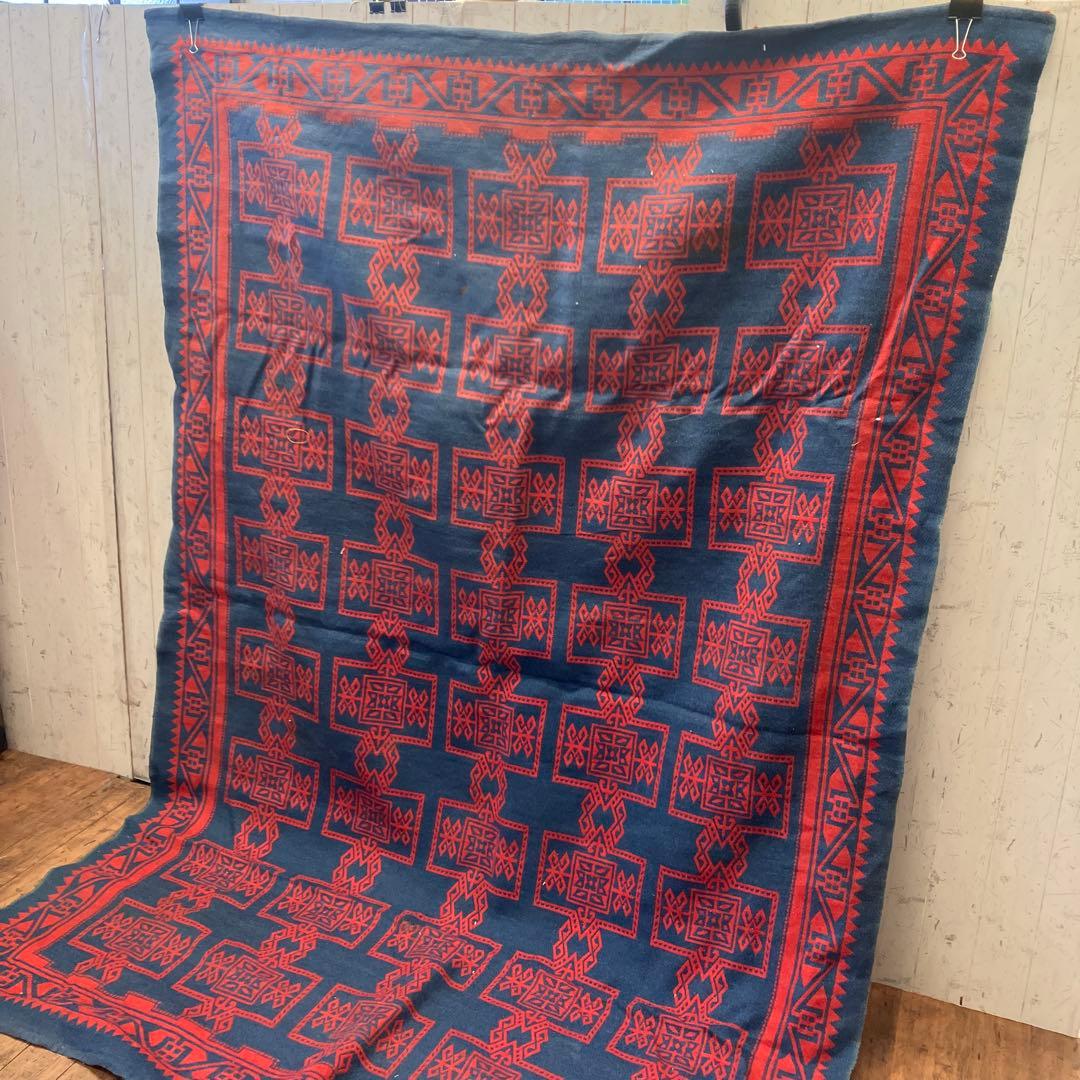 幾何学模様 ラグ トライバル カフカス地方 キリム ビンテージ ヴィンテージ